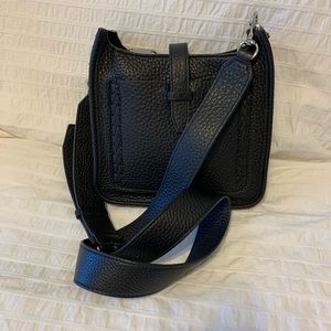 Rebecca Minkoff Black Pebbled Leather Cross Body